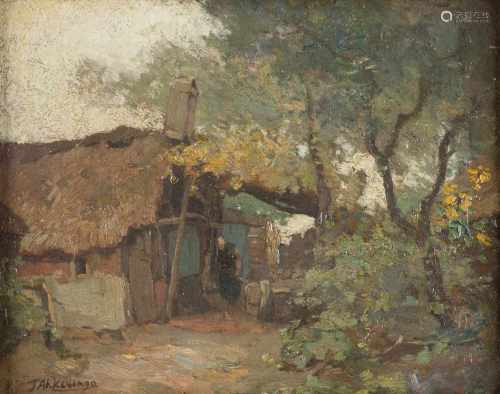 JOHANNES EVERT HENDRIK AKKERINGA1861 Niederländisch-Indien - 1942 Amersfoort (Niederlande)Hütte am