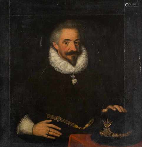 PAULUS MOREELSE (UMKREIS)1571 Utrecht - 1638 EbendaPORTRAIT EINES EDELMANNES Öl auf Leinwand (