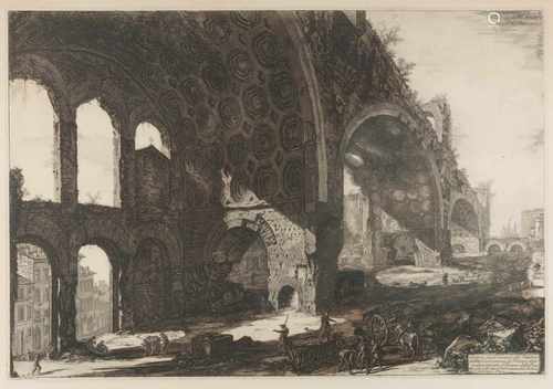 GIOVANNI-BATTISTA PIRANESI1720 Mogliano Veneto bei Treviso - 1778 RomVEDUTA DEGLI AVANZI DEL TABLINO