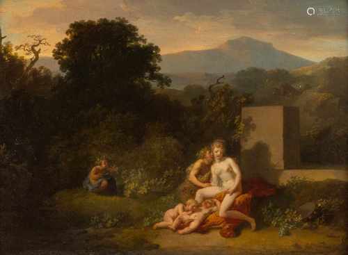 JACQUES-ANTOINE VALLINUm 1760 - nach 1831, erwähnt in ParisARKADISCHE LANDSCHAFT MIT BACCHANTEN