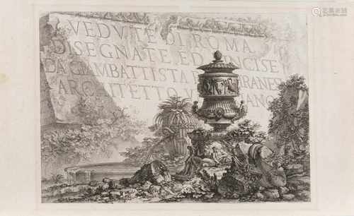 GIOVANNI-BATTISTA PIRANESI1720 Mogliano Veneto bei Treviso - 1778 RomVEDUTE DI ROMA DISEGNATE ED