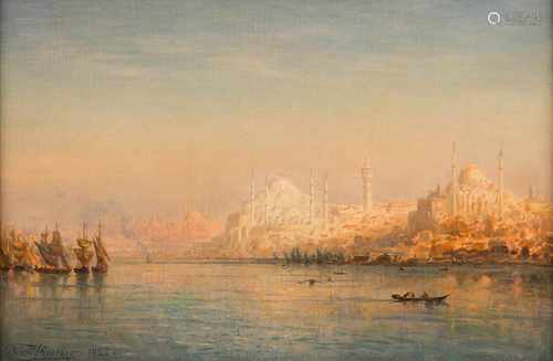 ERNST KARL EUGEN KOERNER1846 Stibbe (Westpreußen) - 1927 BerlinKonstantinopel. Am Goldenen Horn