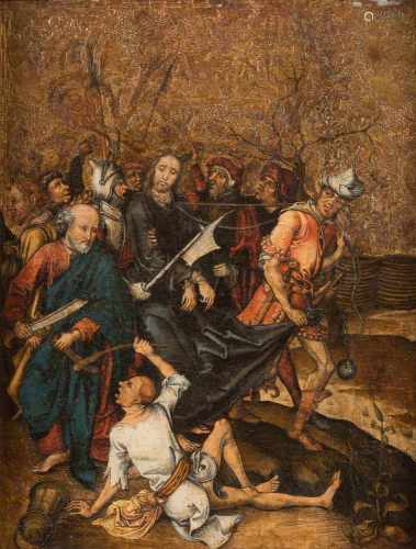 MARTIN SCHONGAUER (SCHULE DES FRÜHEN 16. JH.)um 1430 Colmar - 1491 BreisachGEFANGENNAHME CHRISTI