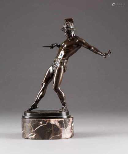 RICHARD ABRAHAM1881 Berlin - um 1930 ebendaSchwertkämpfer (Posthumer Guss) Bronze, braun