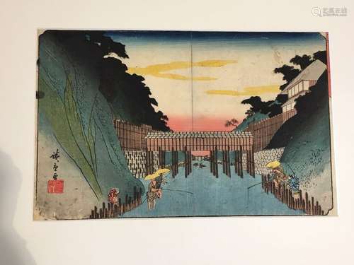 JAPONXIXE SIÈCLE HIROSHIGE (1797-1858)