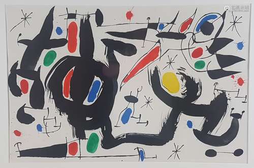 Miró, Jean (1893-1983) - Sans Titre, 1968, Farblithographie aus dem Mappenwerk 