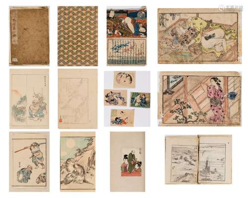 MIXED LOT OF JAPANESE WOODBLOCK PRINTS, 19th CENTURY