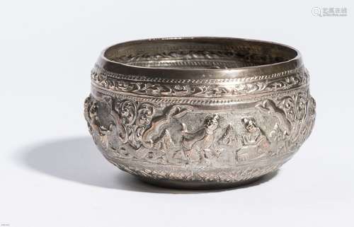 REPOUSSÉ SILVER BOWL