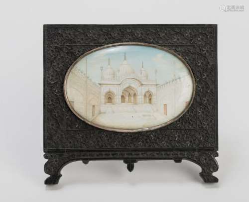 MINIATURE PAINTING OF A PALACE – INDIA, LATE 19TH CENTURY