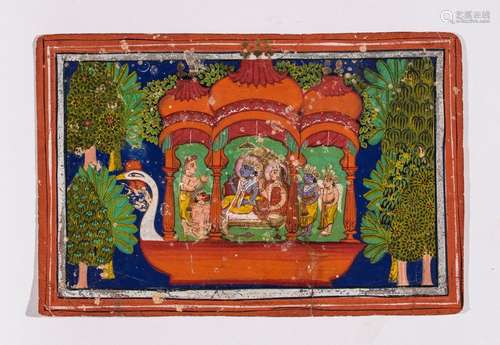 A MINIATURE PAINTING - 17th CENTURY