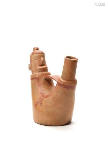TL-TESTED U-SHAPED VESSEL - CHAVIN CULTURE, PERU, C. 5TH CENTURY BC