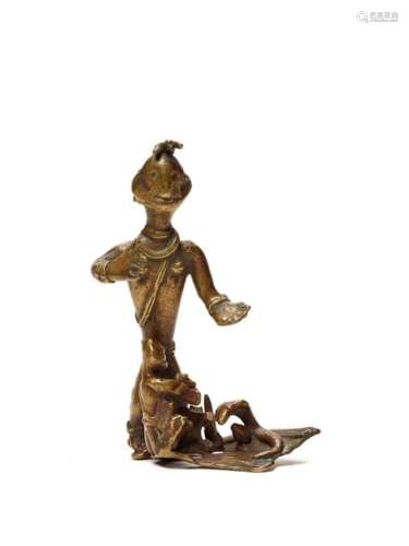 A FINE BASTAR BRONZE FIGURE