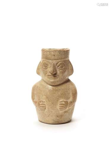 MAN-SHAPED VESSEL – MOCHE CULTURE, PERU, C. 600 AD