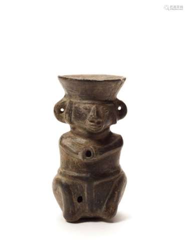 MAN-SHAPED PACCHA - CHIMU CULTURE, PERU, C. 1000-1400 AD