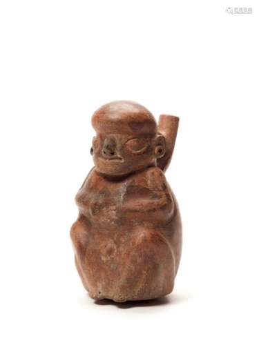 FIGURAL STIRRUP VESSEL - VICUS CULTURE, PERU, C. 1st CENTURY AD
