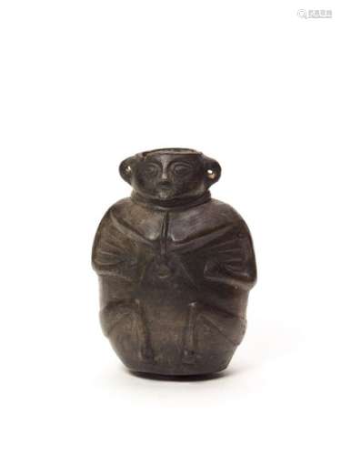 MAN-SHAPED VESSEL - VICÚS CULTURE, PERU, C. 100 BC-600 AD