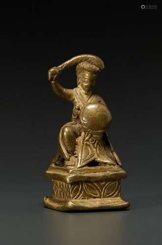 SKANDA WITH SWORD AND SHIELD