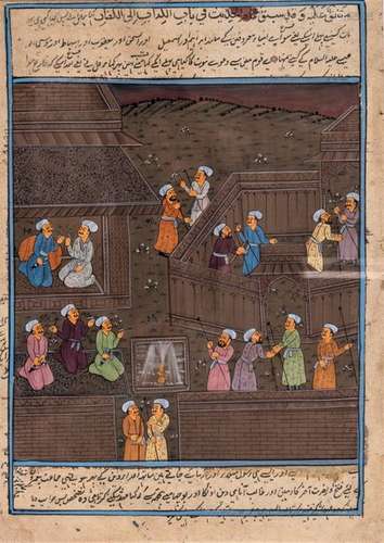 AN INDO-PERSIAN MINIATURE PAINTING – 19th CENTURY