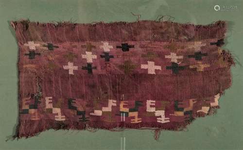 TEXTIL FRAGMENT - NAZCA CULTURE, PERU, C. 100 BC – 800 AD