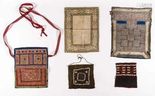 A GROUP OF FIVE WOVEN TEXTILES –1900-1950