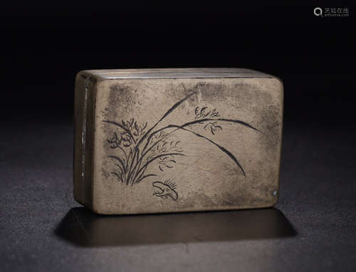 A COPPER INK BOX