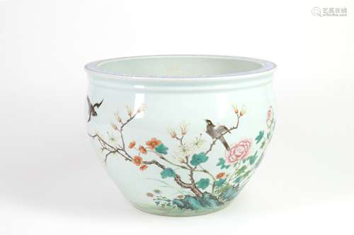 Chinese Famille-Rose Porcelain Fish Bowl