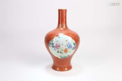 Chinese Famille-Rose Porcelain Vase