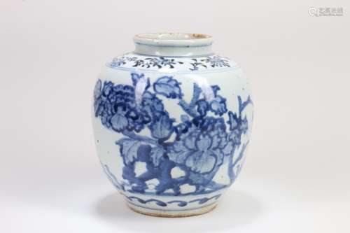 Chinese Blue and White Porcelain Jar