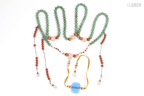 A Chinese Jade Necklace