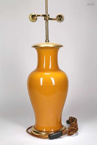 Chinese Yellow Glazed Porcelain Vase