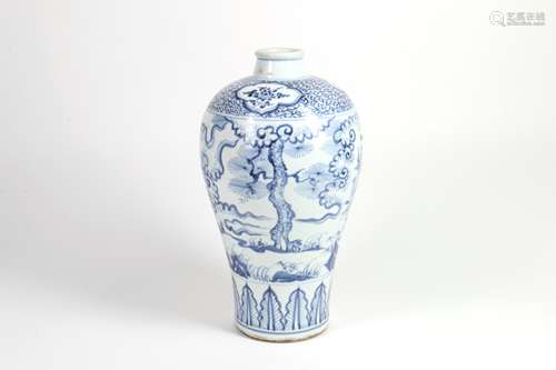 Chinese Blue and White Porcelain Vase