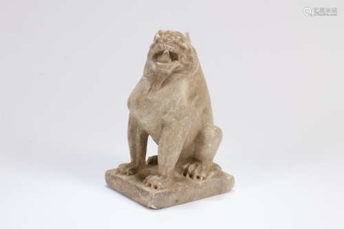 A Chinese Carved Stone Foo-Dog