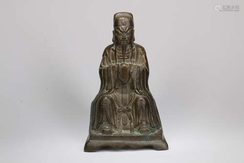 A Chinese Bronze Figural Decoration