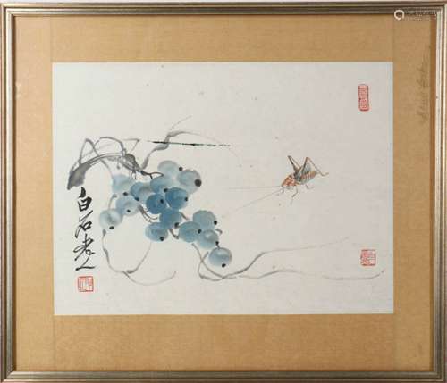 A Chinese Painting with Frame