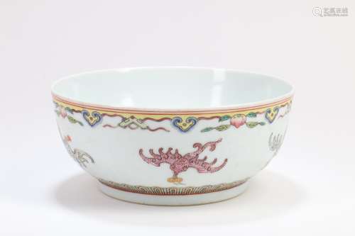 Chinese Famille-Rose Porcelain Bowl
