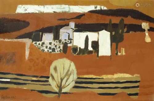 Landscape Mary Fedden R.A.(British, 1915-2012)