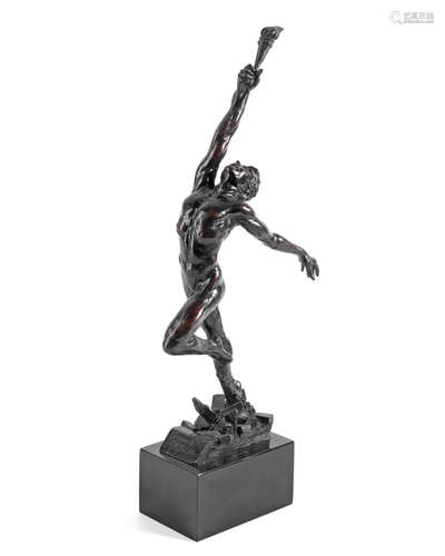 Spirit of Freedom 32.5cm (12 13/16in) high, excluding base Enzo Plazzotta(Italian, 1921-1981)