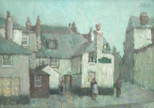 Sloop Inn, St Ives, by Moonlight Arthur Hayward(British, 1889-1960)