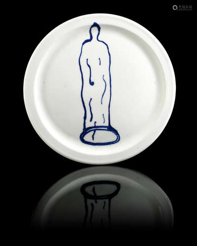 Untitled (Condom) 26cm (10 1/4in) diameter Grayson Perry(British, born 1960)