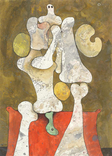 Important Figure (unframed) Desmond Morris(British, born 1928)