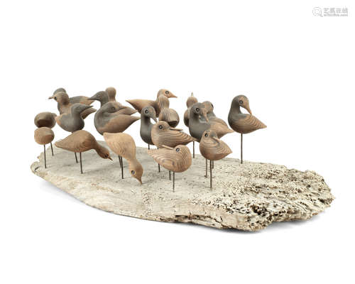 20 Shorebirds 60cm (23 5/8in) length Guy Taplin(British, born 1939)