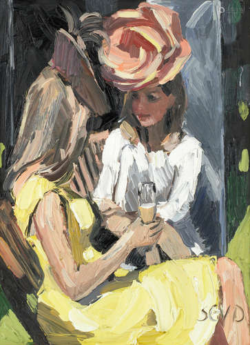 Ladies at Ascot Sherree Valentine-Daines(British, born 1956)