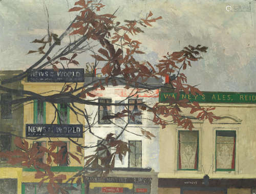 View from a Window, Fulham Road (unframed) Heather Copley(British, 1918-2001)