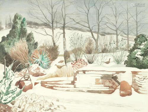 The Garden in Winter John Northcote Nash R.A.(British, 1893-1977)