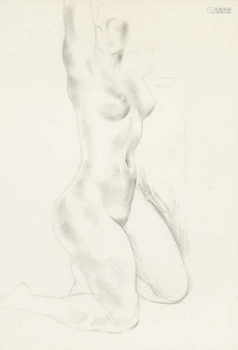 Kneeling Nude Christopher Wood(British, 1901-1930)