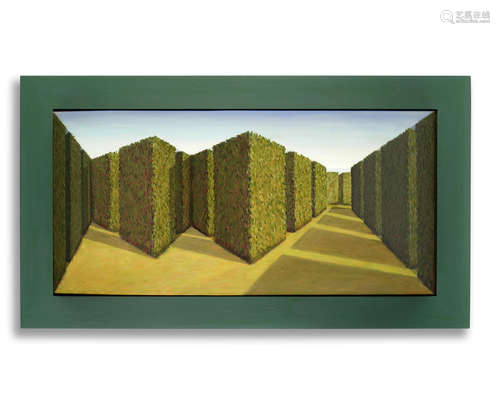 Dextrous Labyrinth 51.5 by 105.5 by 32cm (20 1/4 by 41 9/16 by 12 5/8in) Patrick Hughes(British, born 1939)