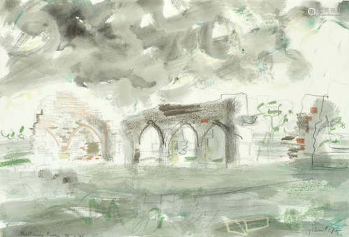 Mattersey Priory John Piper C.H.(British, 1903-1992)