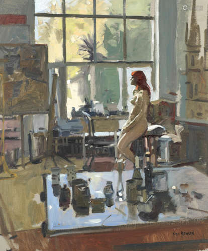 Nude in the Studio Ken Howard R.A.(British, born 1932)