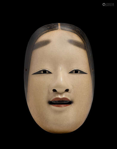 A noh mask of young woman (Magojiro)Showa (1926-1989) era, late 20th century Nagasawa Kiyoharu (born circa 1927 )