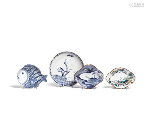 Hizen wareEdo period (1615-1868), 17th/18th century Four porcelain dishes